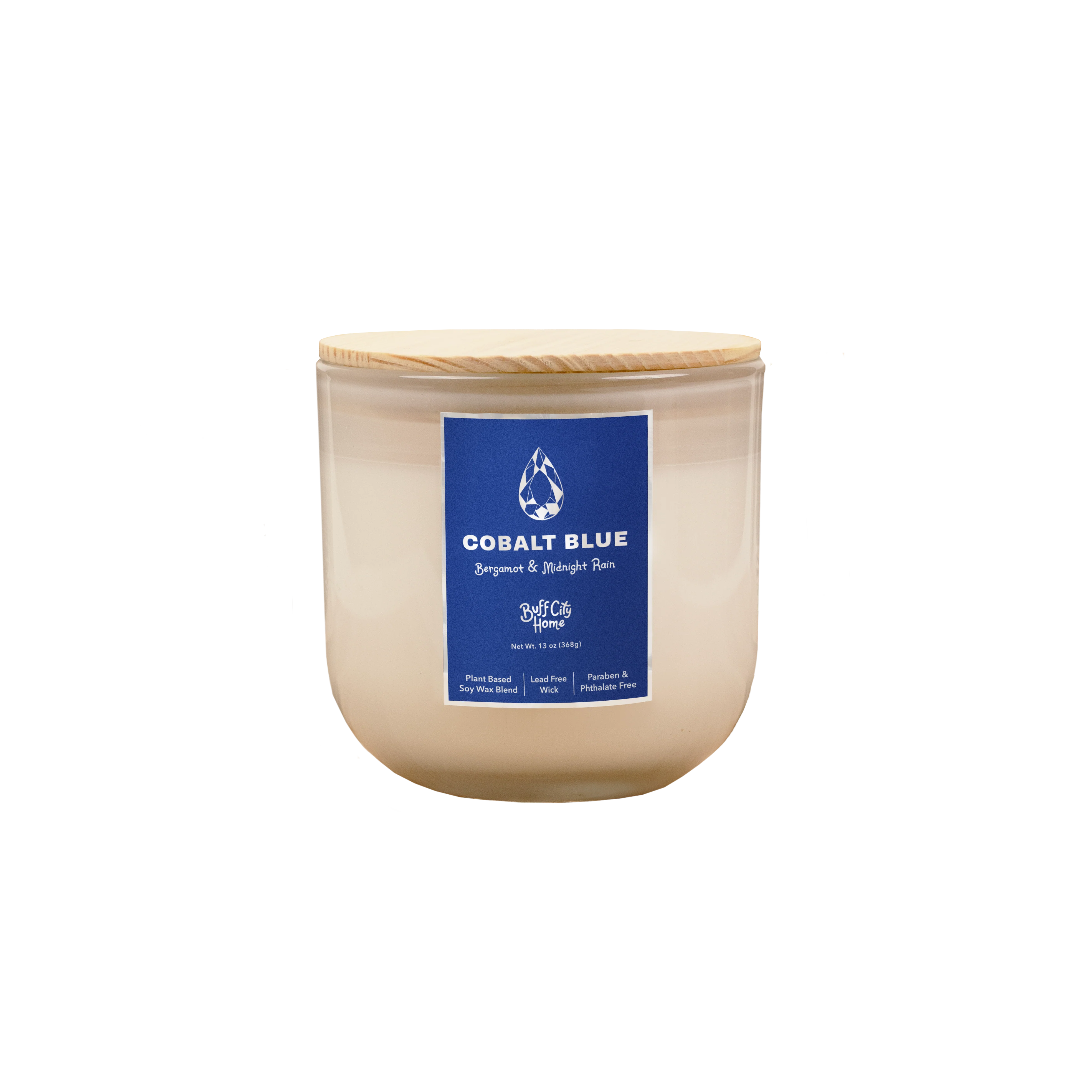 Cobalt Blue 2-Wick Candle - Image 3
